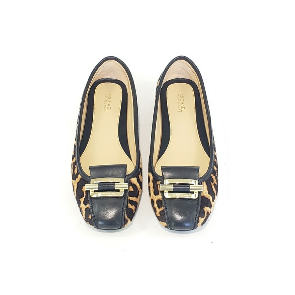Michael Kors Driving Loafer Flats Leopard Print - Picture 1 of 9